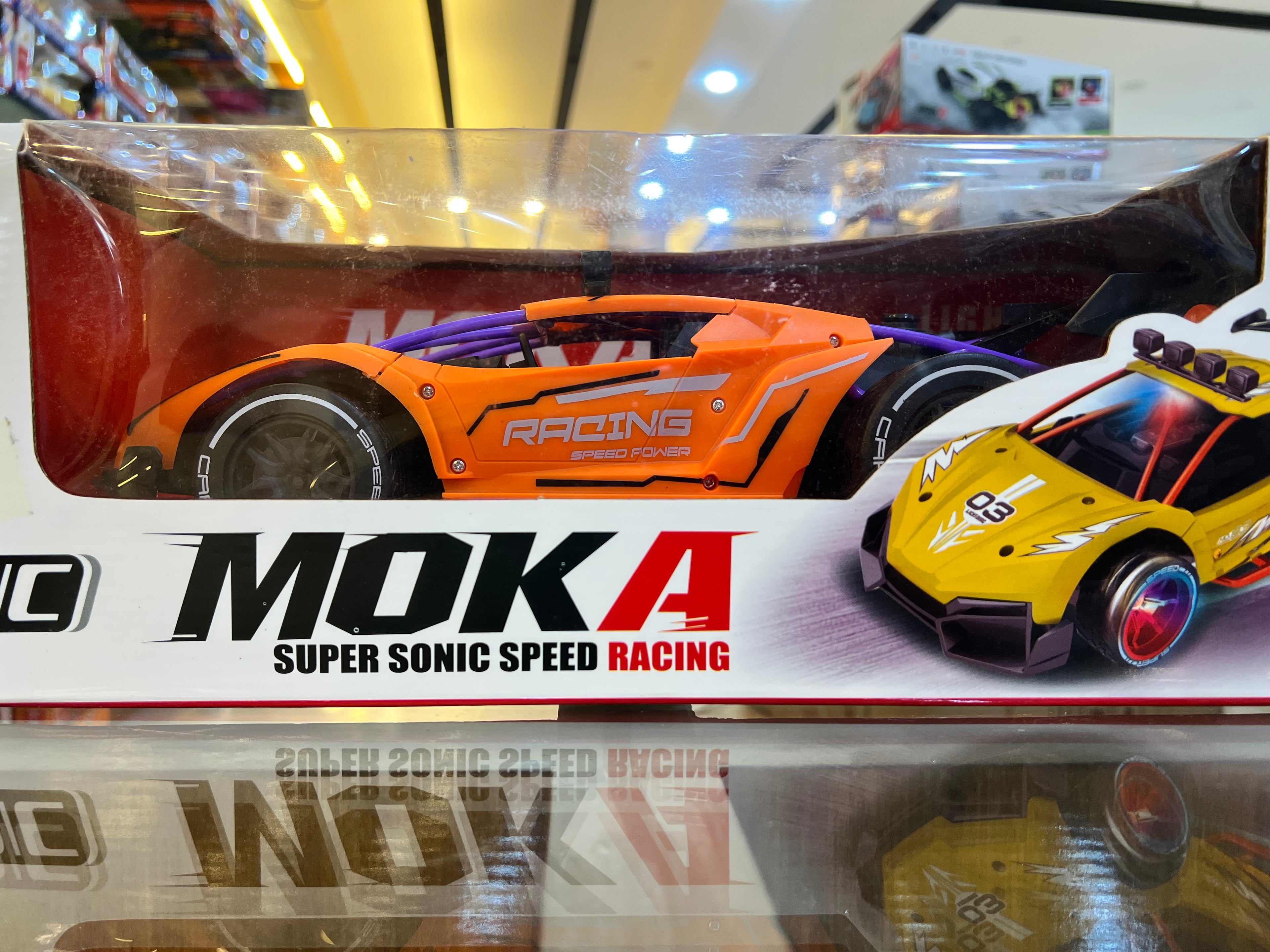 MOKA RC Super Sonic Speed Racing Car with Light, Music & Smoke Effect