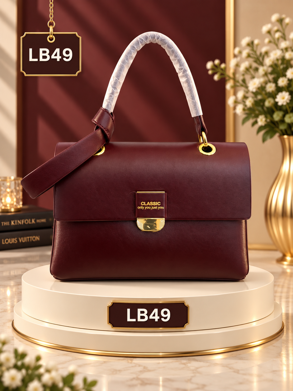 Premium Classic Structured Handbag – LB49