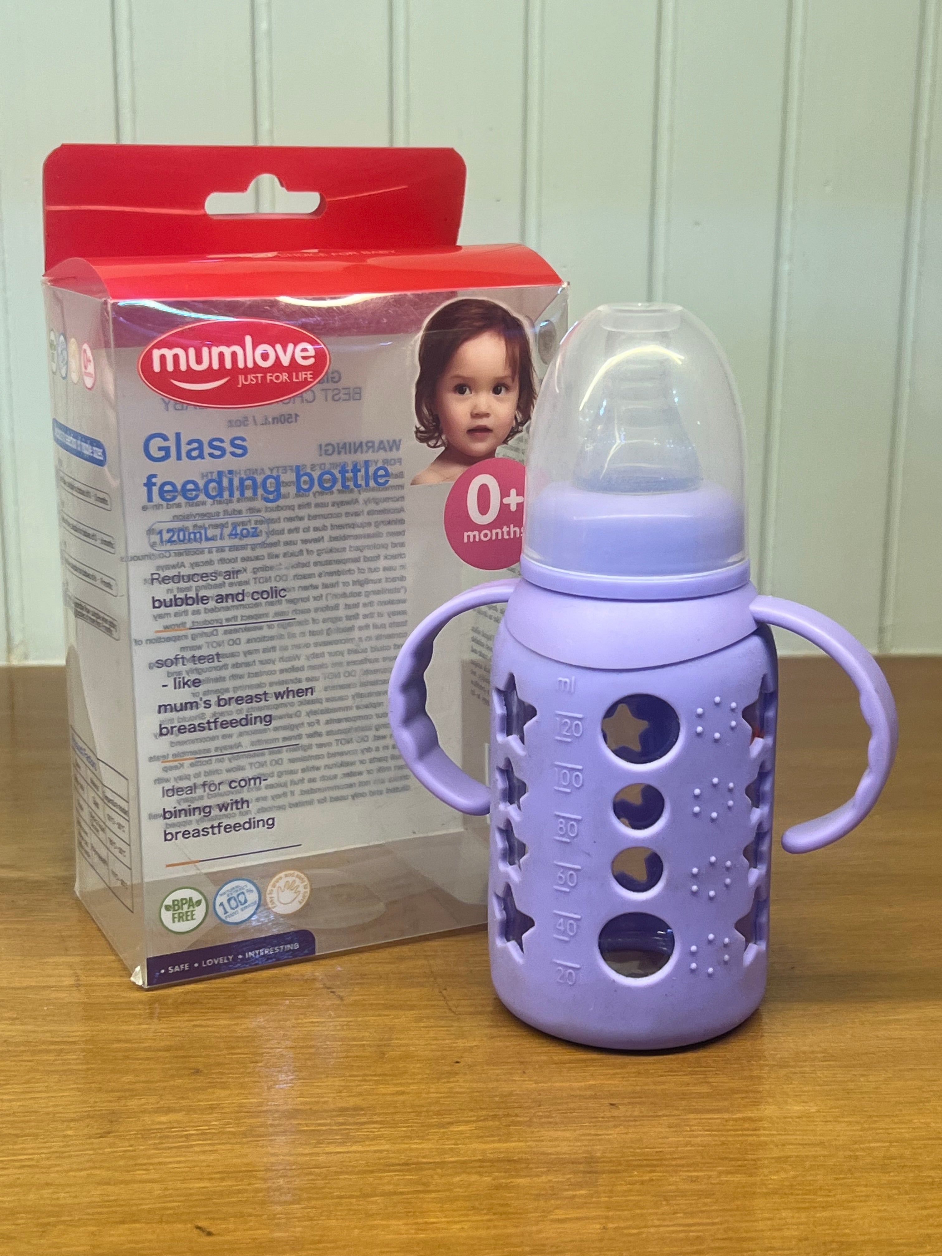 Mumlove Glass Feeding 120ml/4oz-C1003