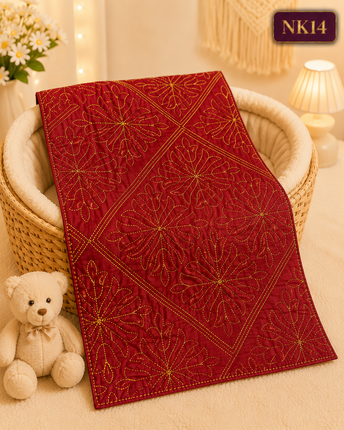 Premium Hand Quilted Baby Nakshi Kantha-NK14