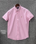 Premium Half Sleeve Solid Shirt RLSS 28 pink
