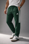 Exclusive Terry Cotton Trouser         Olive Green