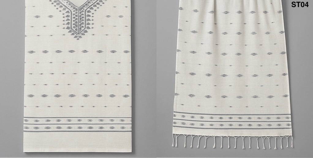 Half Silk Three Piece ST04