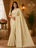 Champagne Gold Jamdani Saree-JS28