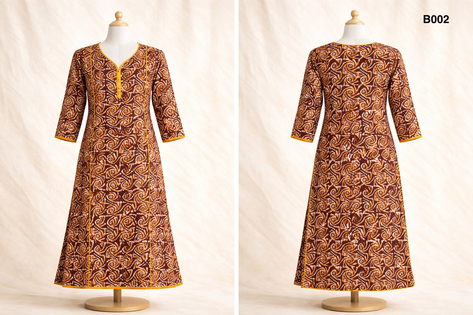 Batik One Piece Dress B002