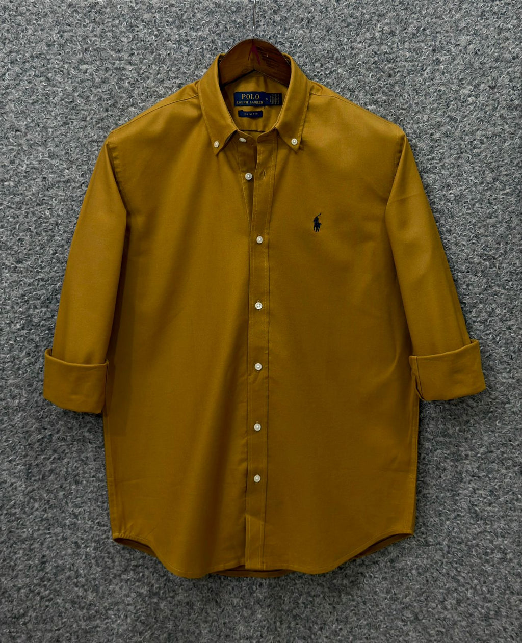 Premium Solid LOGO Oxford Cotton Shirt RLS 201