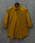 Premium Solid LOGO Oxford Cotton Shirt RLS 201