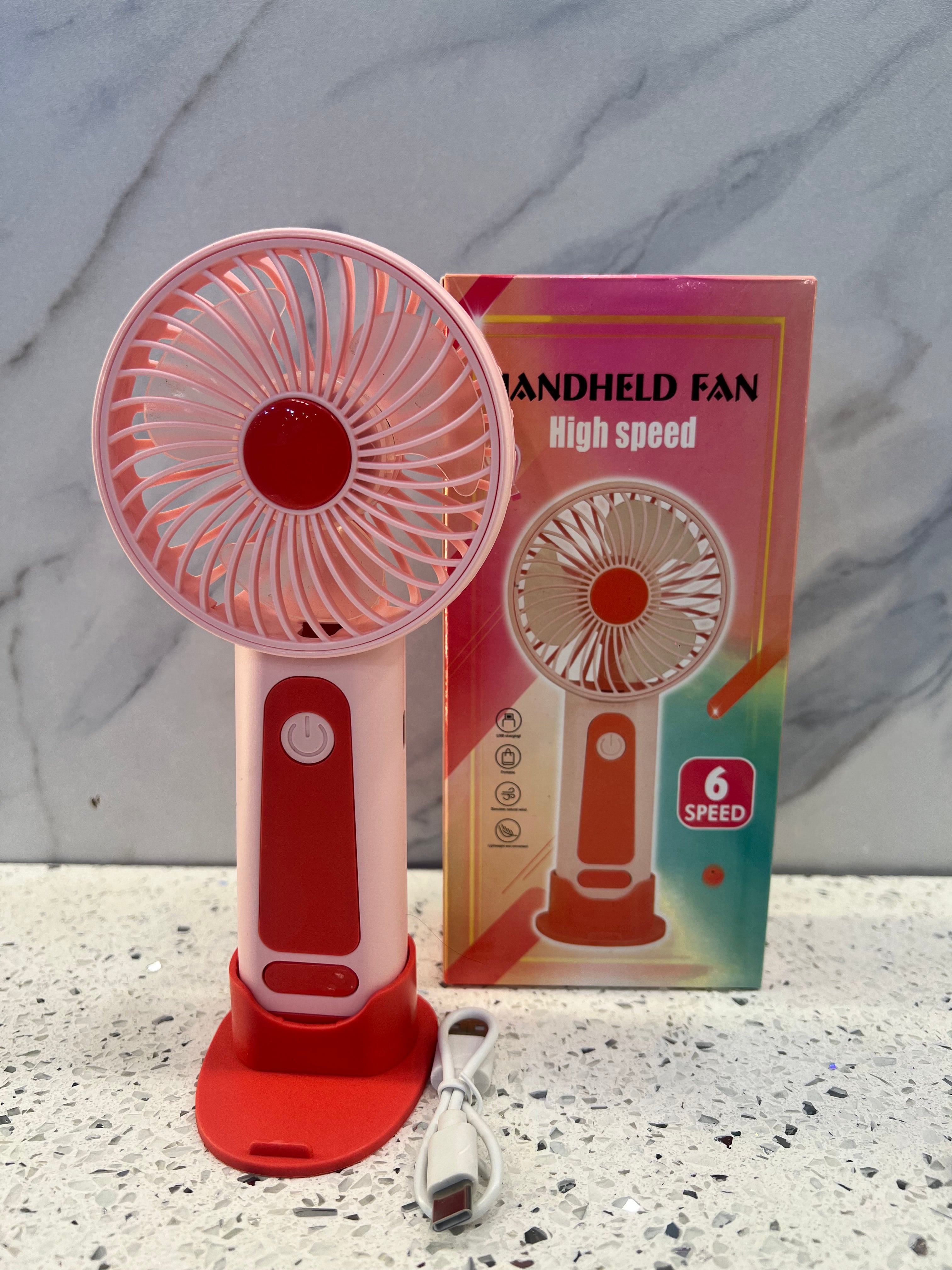 6-Speed Portable Handheld Fan-AT01