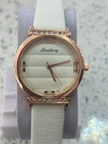 LW67 Dicaikong Rose Gold Crystal Bezel Strap Watch
