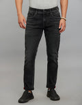 CHARCOAL 5 POCKET LOW-RISE TAPERED ANKLE LENGTH STRETCH JEANS RJ6281 - CHARCOAL