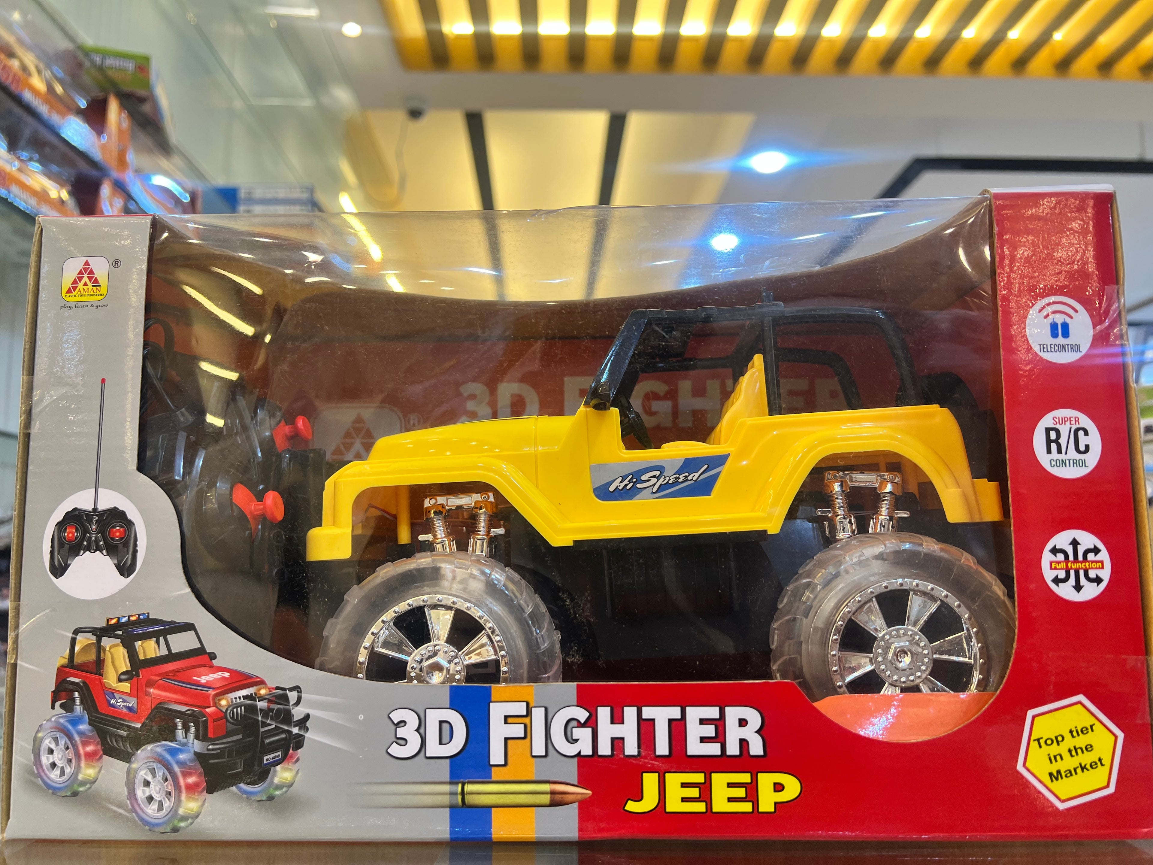 3D Fighter RC Jeep baby Car (Rechargeable, 1:24 Scale)