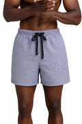 Men's blue & White Check Casual Shorts with Drawstring – Free Size Fit101