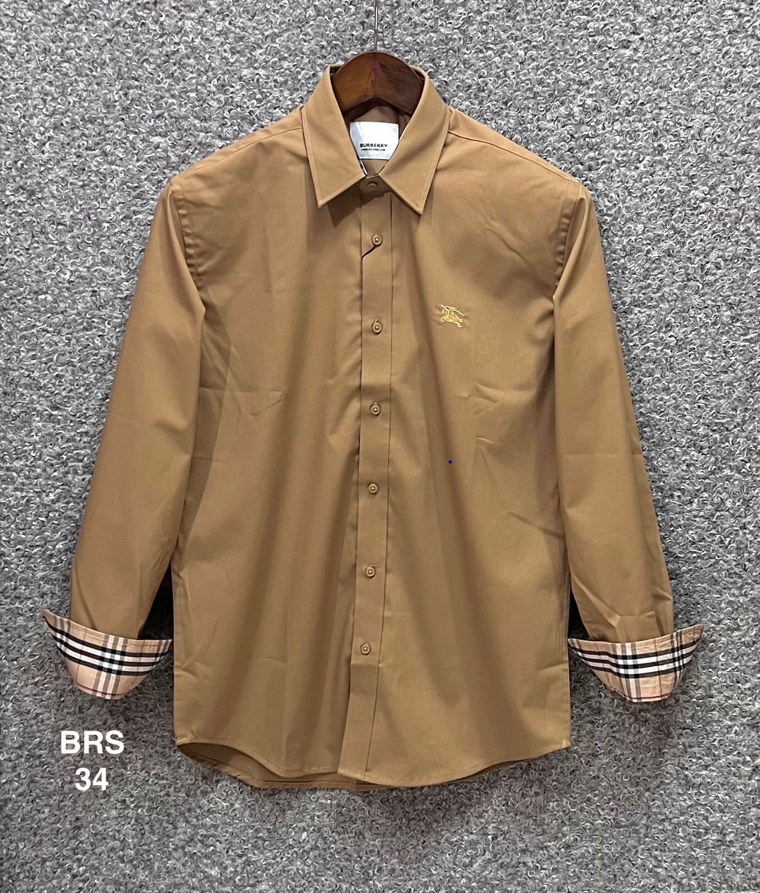 Signature Solid Shirt BRS Biscuit 34