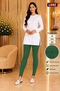 Premium Women’s Stretch Leggings LD82 — Forest Green