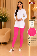 Premium Women’s Stretch Leggings LD87 — Hot Pink