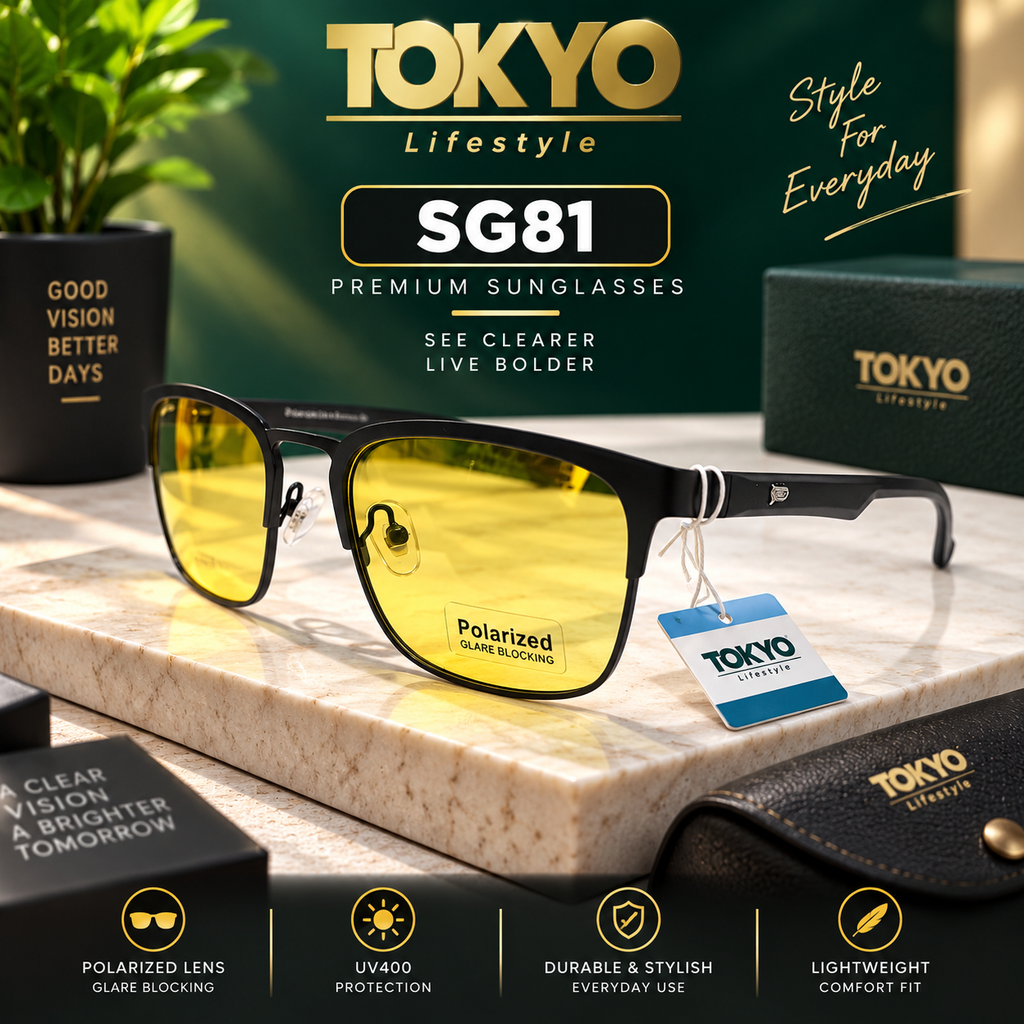 Premium Polarized Square Sunglasses – SG81