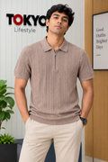 GATSBY Mans Polo T-shirt _Celio 1907 BROWN