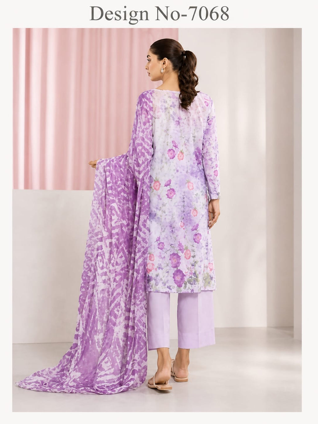 Luxury Digital Printed Lawn Three Piece Set -C261