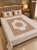 Luxury Golden Mandala Block Bedsheet-BB19