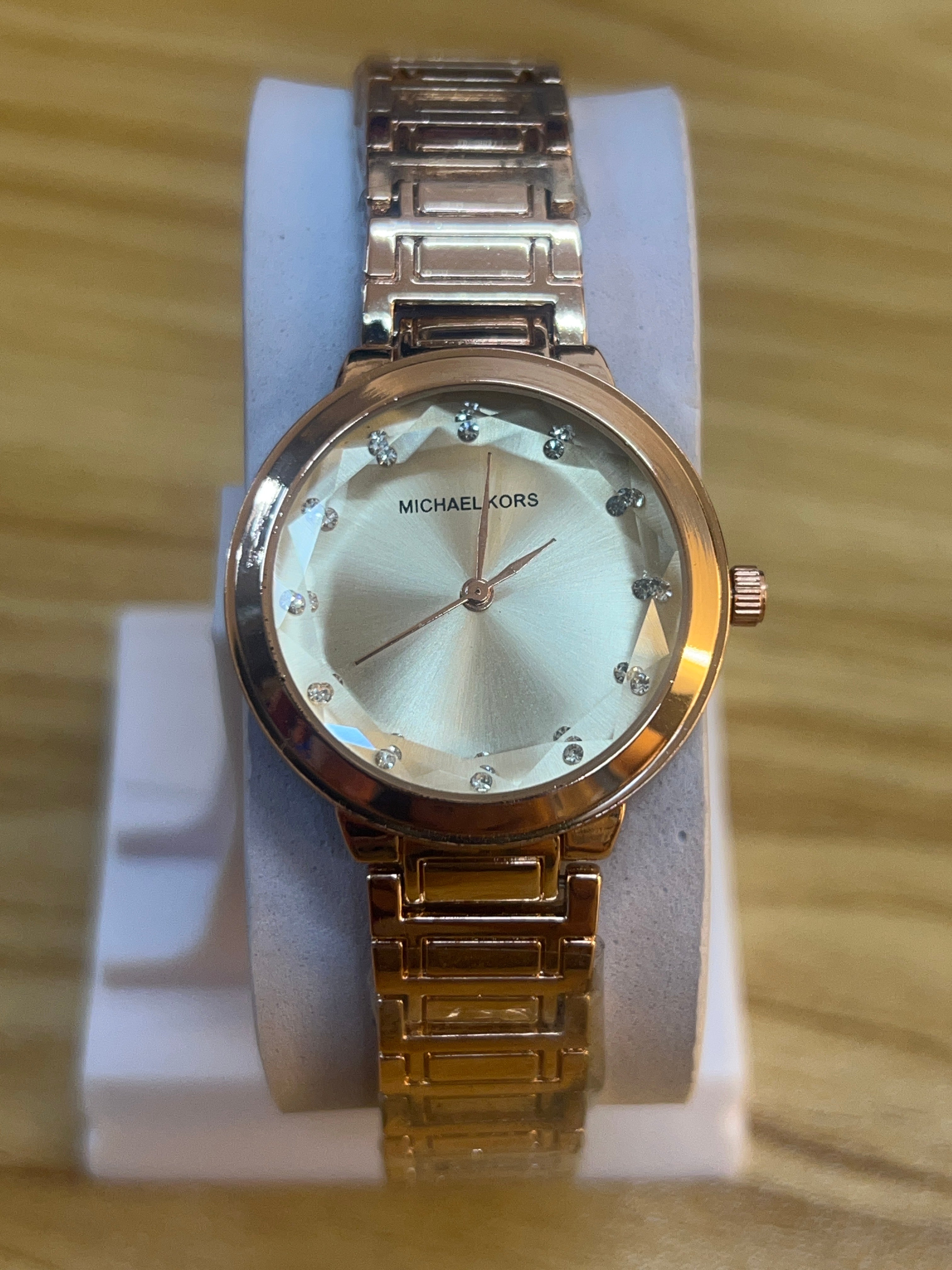 LW75 MK Crystal Bezel Strap Watch