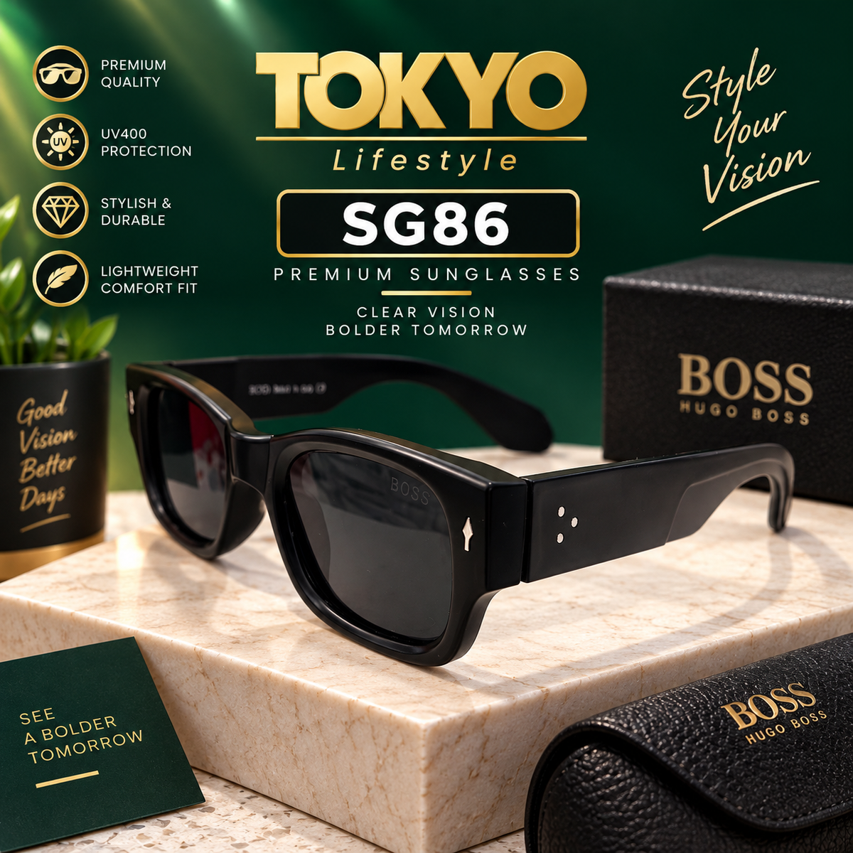 Premium Square Sunglasses – SG86