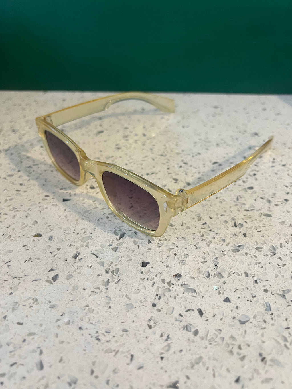 Premium Kids Transparent Yellow Square Sunglasses – SG68