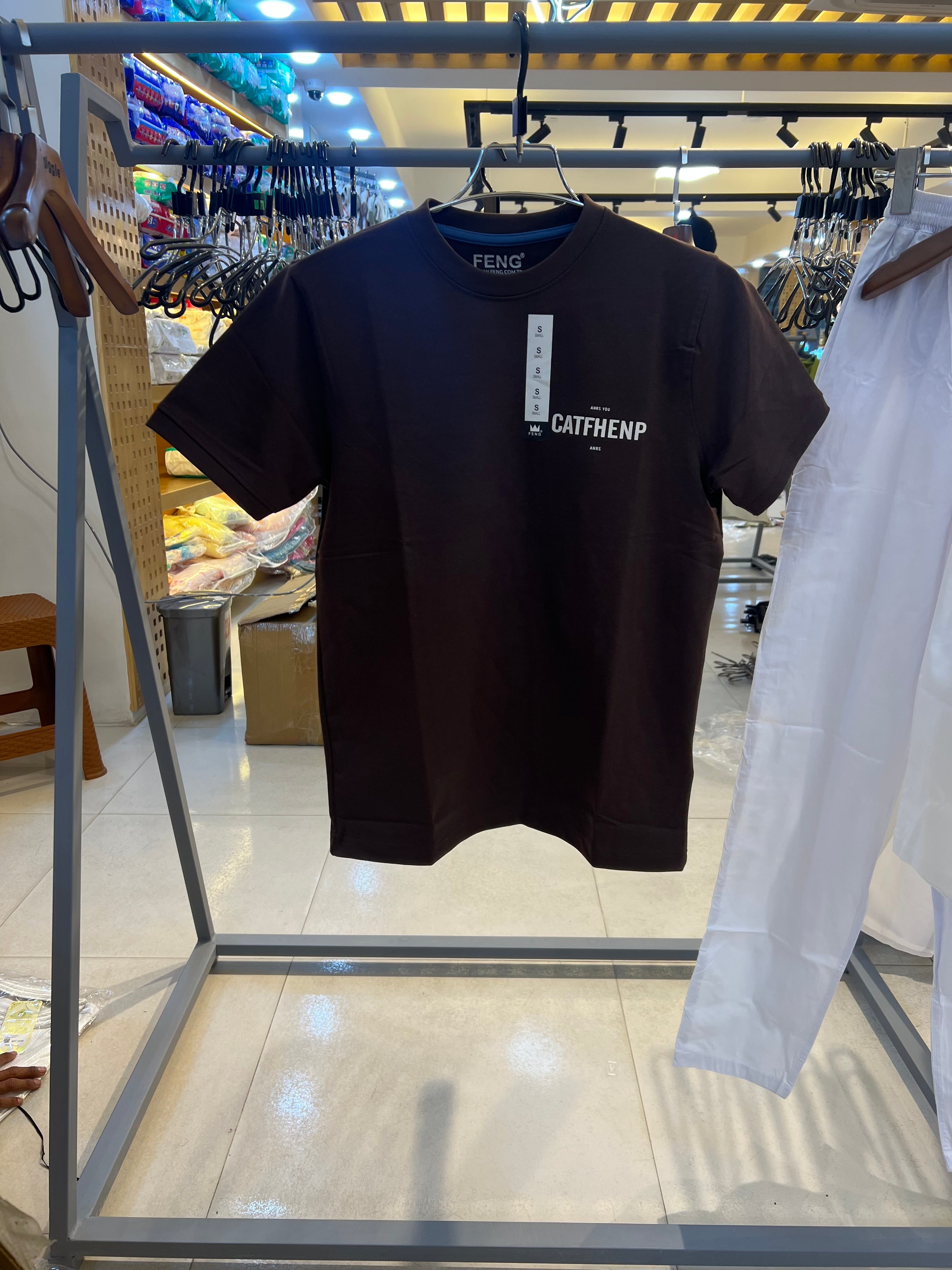 Gatsby Typography Printed T-Shirt for Men – Premium Cotton Regular Fit 1407 C- coffie