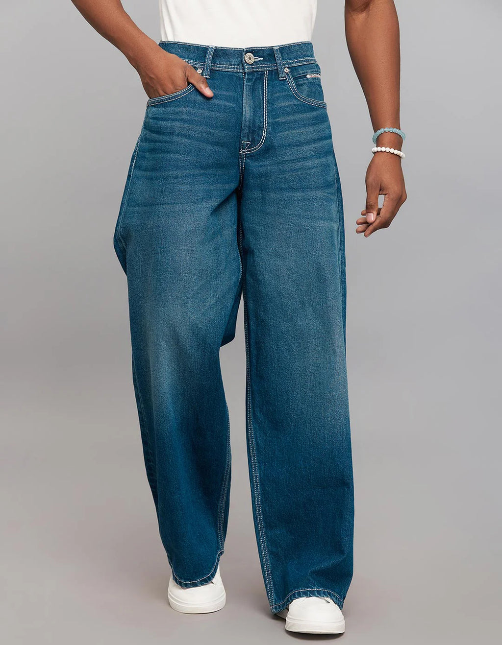 Extra Loose Fit Jeans - Medium Blue RJ6352
