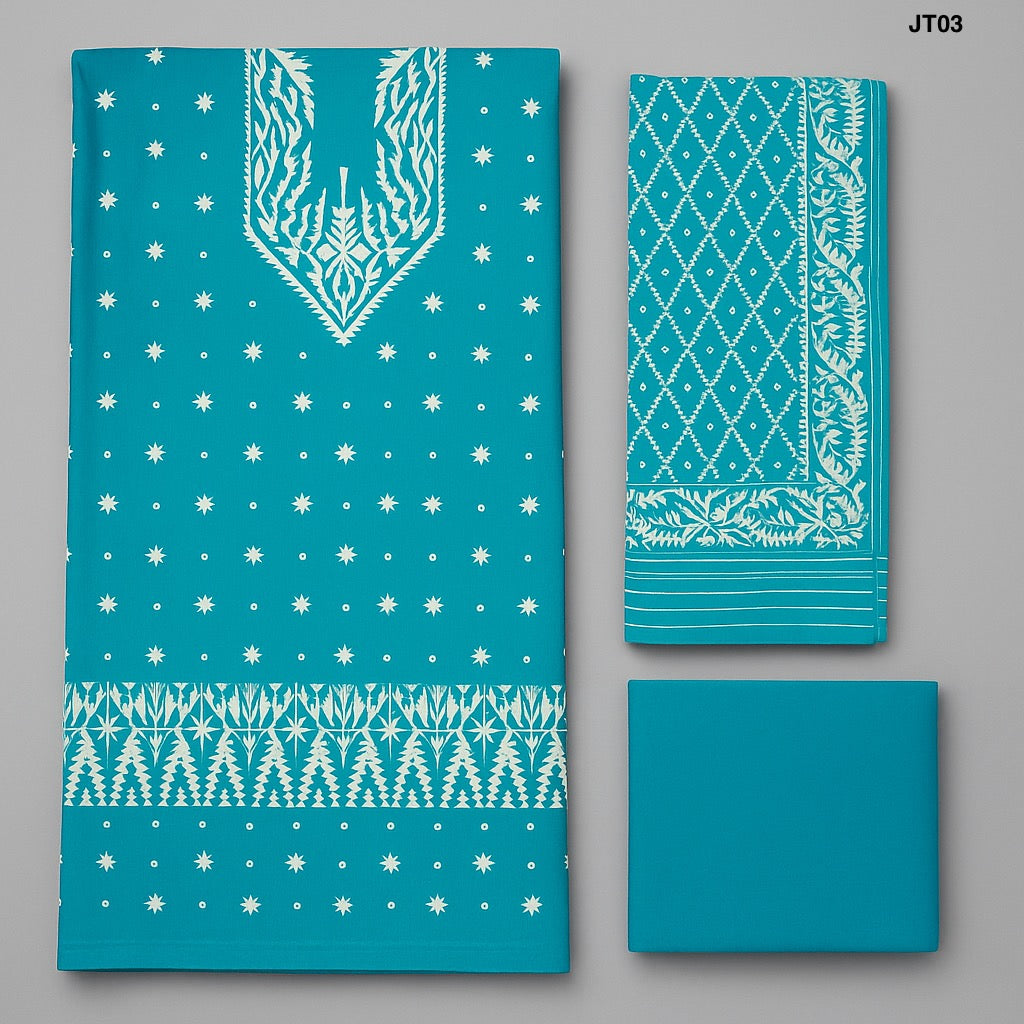 Soft Jamdani Three Piece JT03