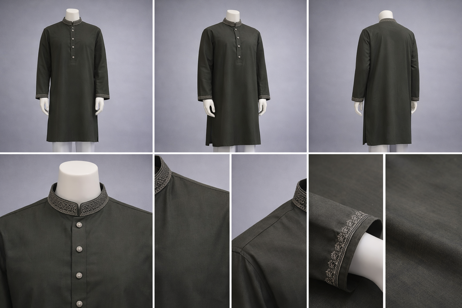 Luxury embroidery Panjabi with premium finish 416