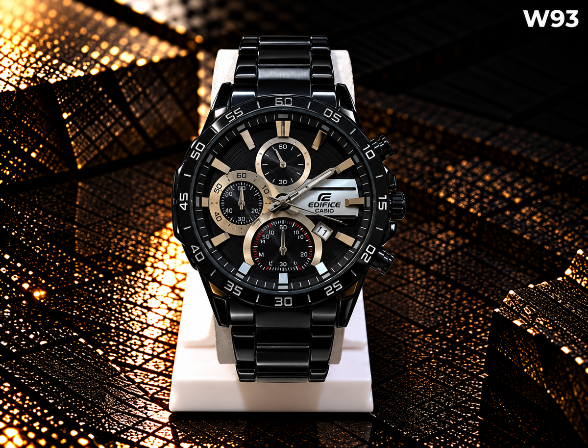 Men's Premium Multi-Dial Sports Analog Metal Strap Watch – W93