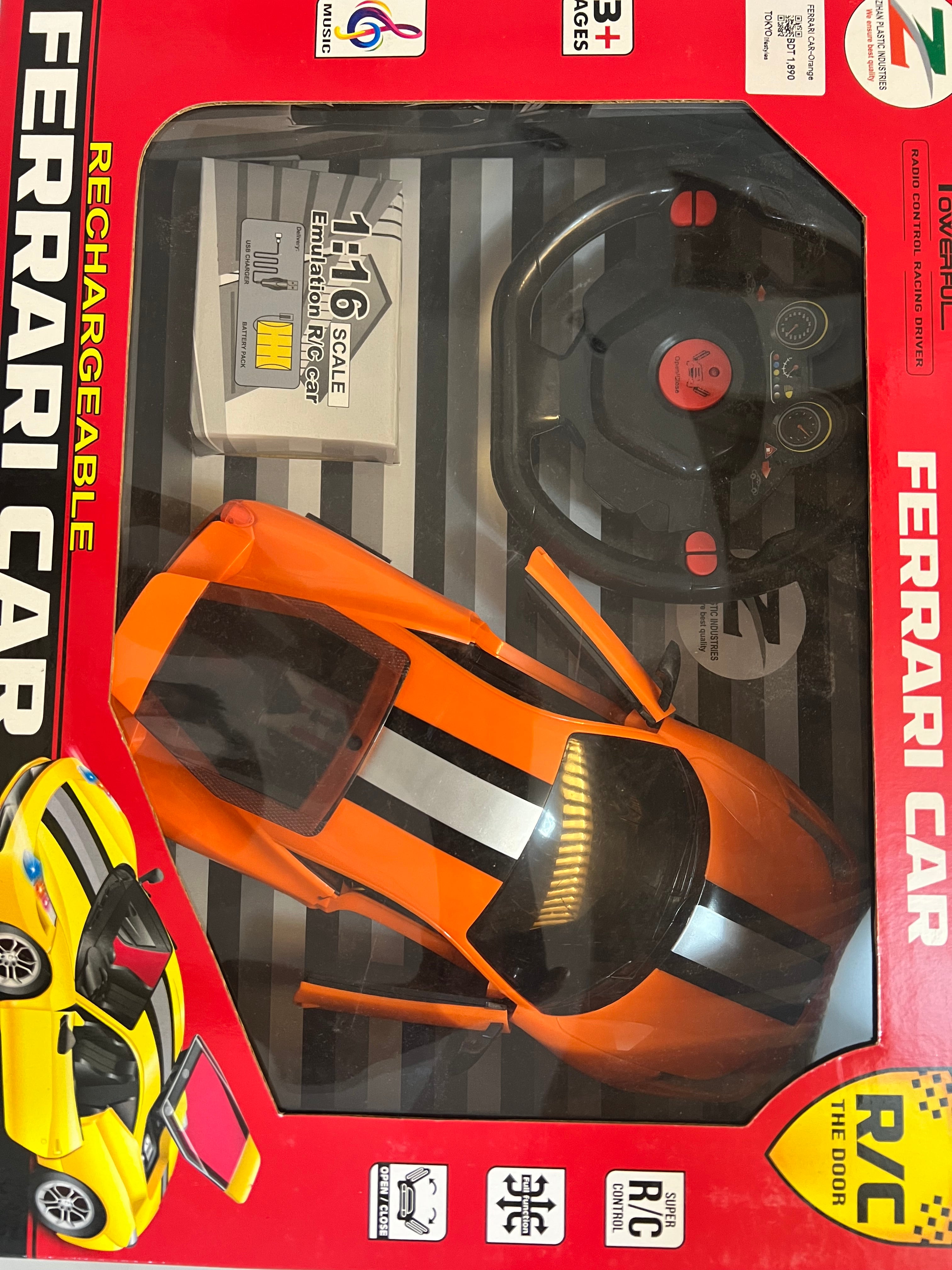 Rechargeable R/C Ferrari Style Racing Car with Remote Control