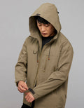 Olive Zipper Front Closure Long Sleeves Utility Jacket RJJ547A