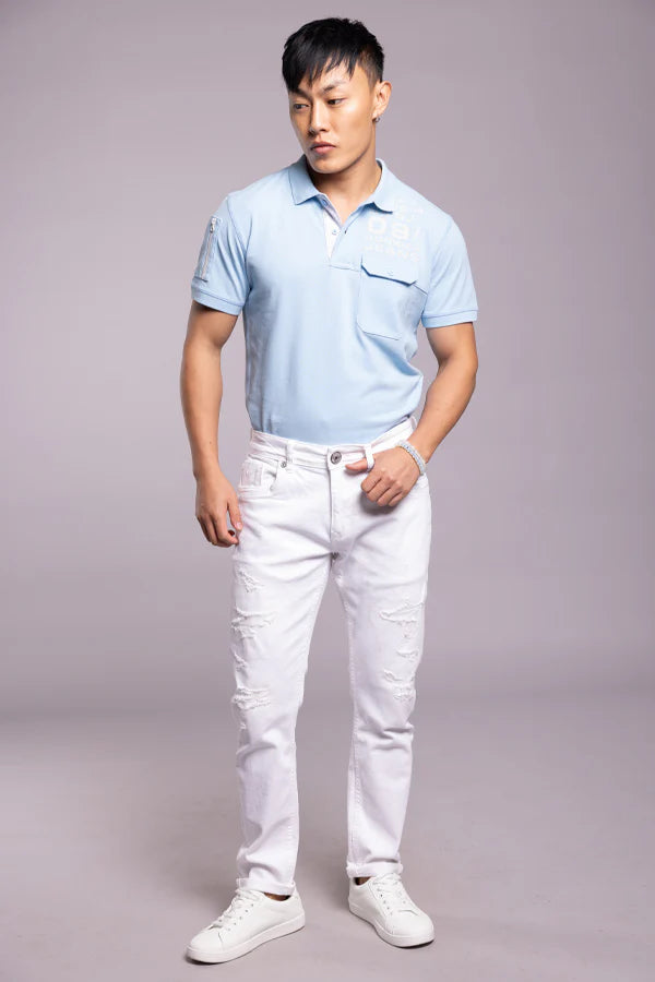 White 5 Pocket Low-Rise Ankle Length Jeans RJ5994A