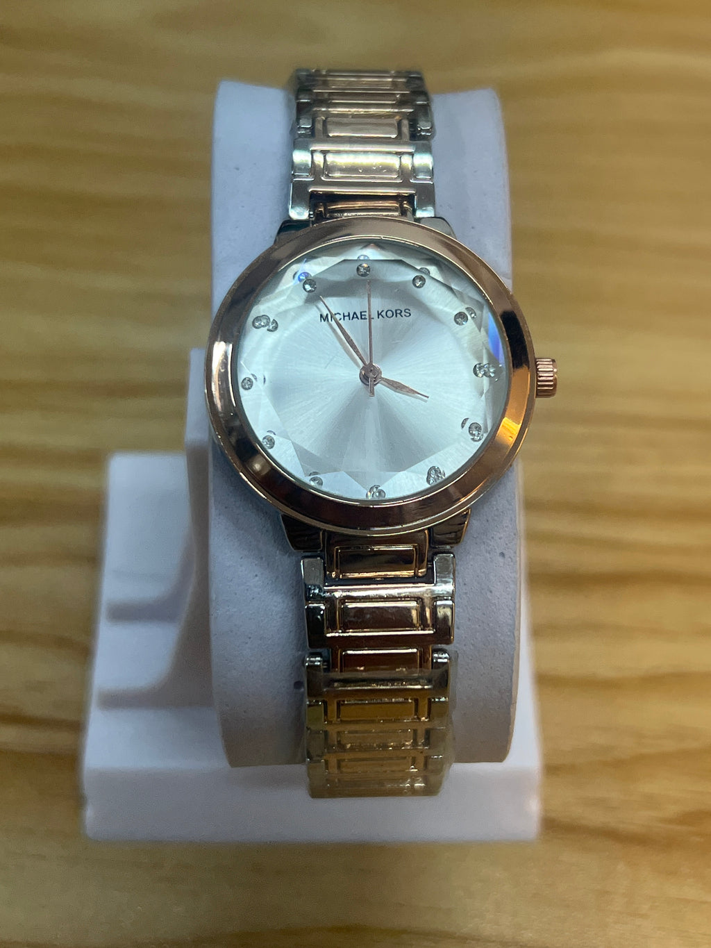 LW78 MK Crystal Bezel Strap Watch