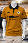 Real Madrid Retro Edition Jersey - Golden Mustard & Black (Adidas) 093