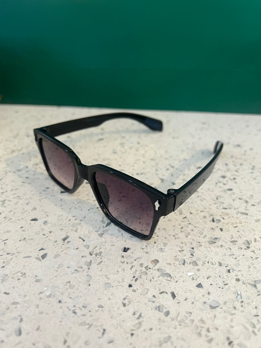 Premium Kids Black Square Frame Sunglasses – SG65