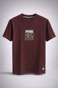 Gatsby Oversized T-Shirt for Men – Premium Stretch Cotton 1423 MAROON