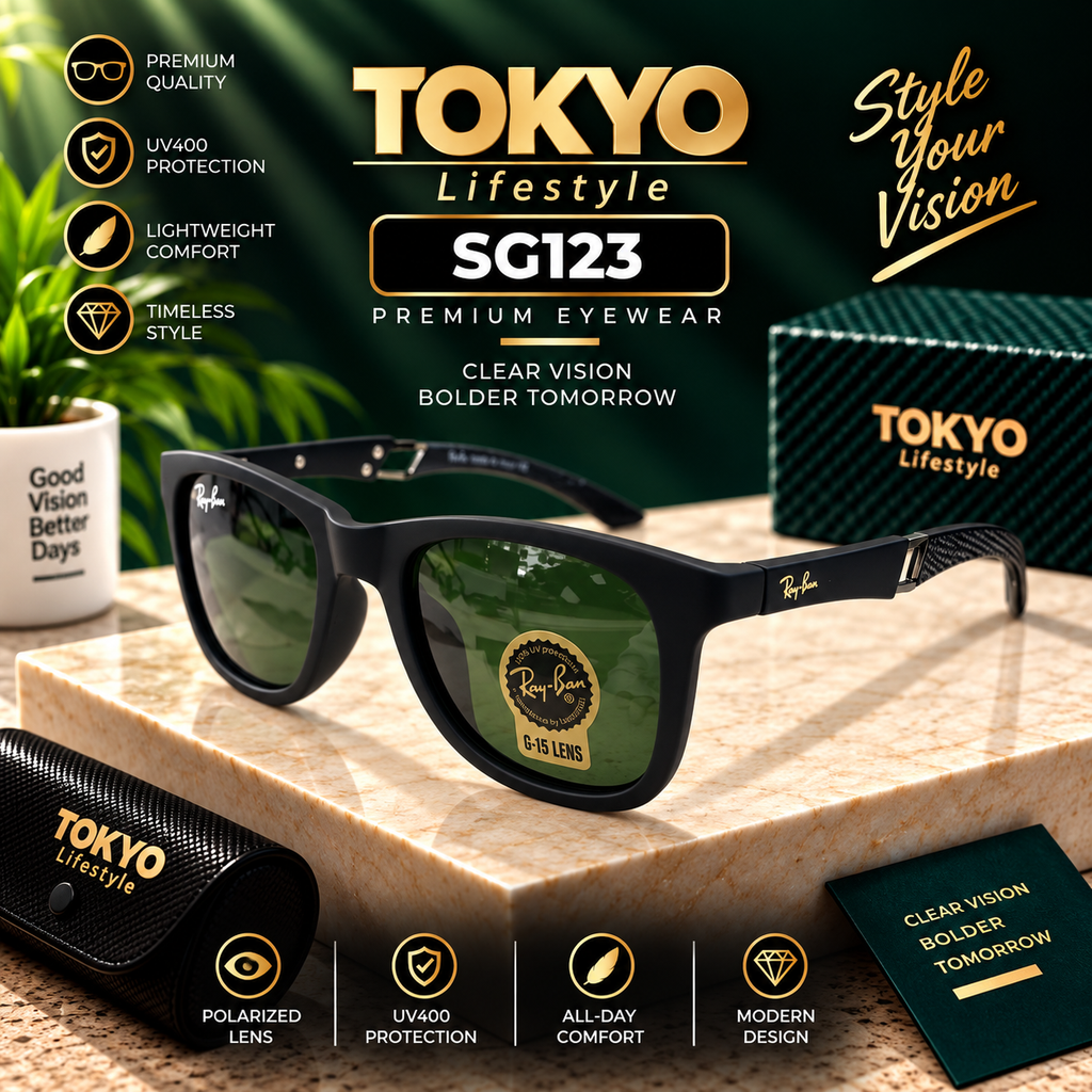 Premium Polarized Square Sunglasses – SG123