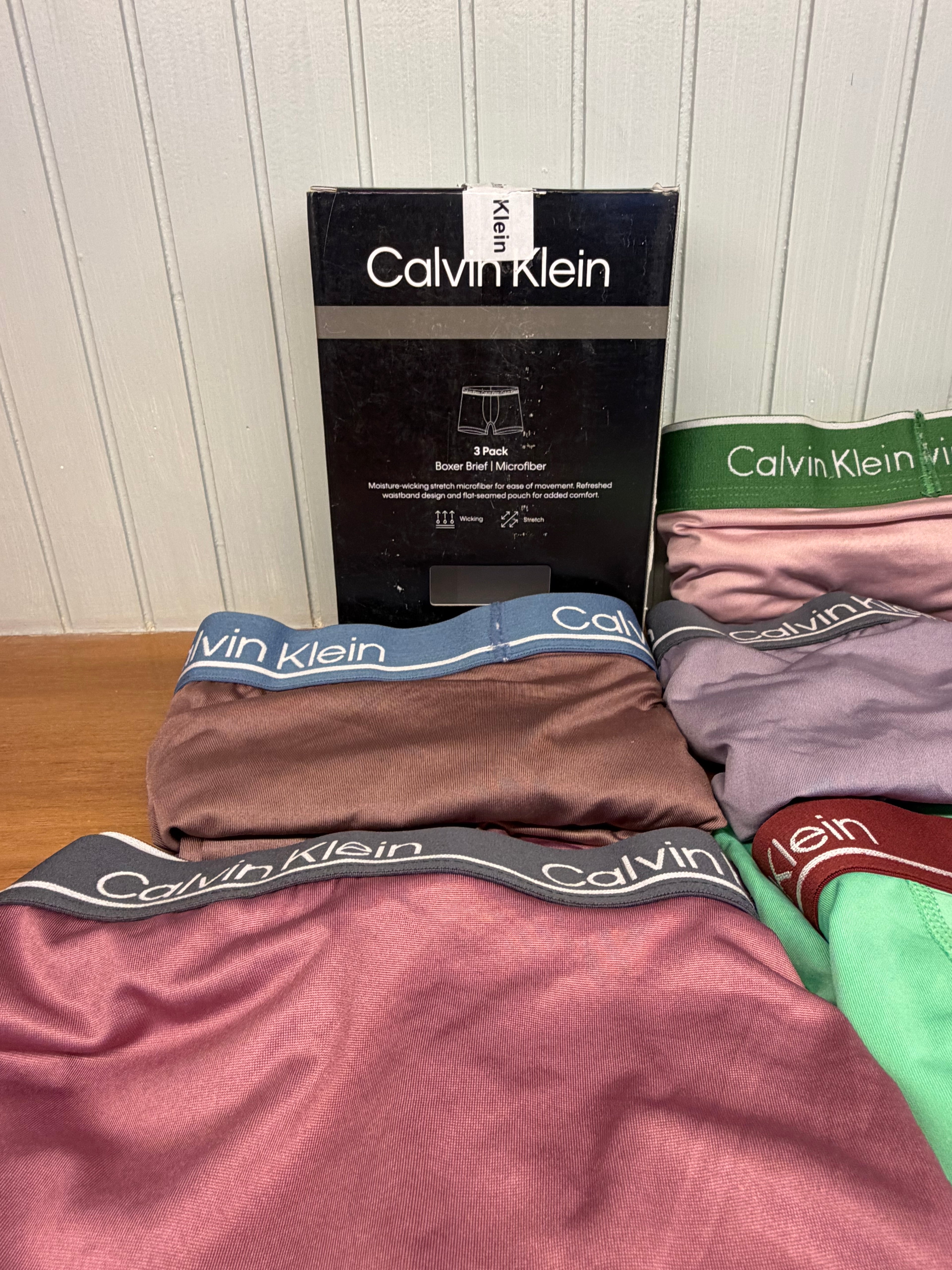 Men's 3-Pack Microfiber Stretch Boxer Briefs – Moisture Wicking