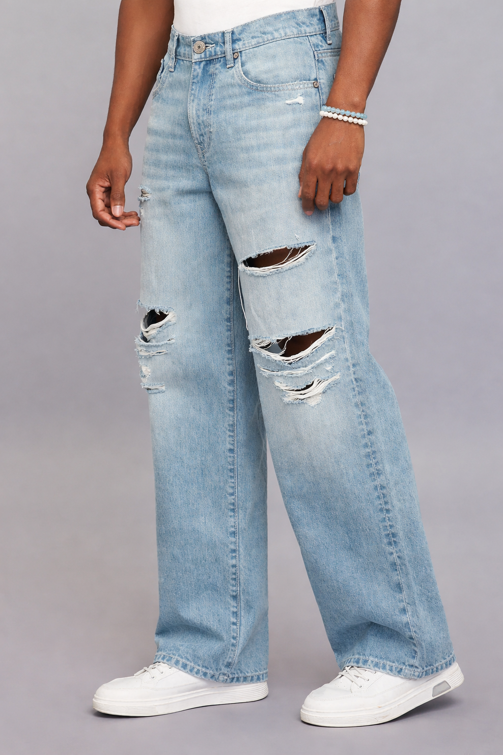 Extra Loose Fit Jeans - Light Blue RJ6430