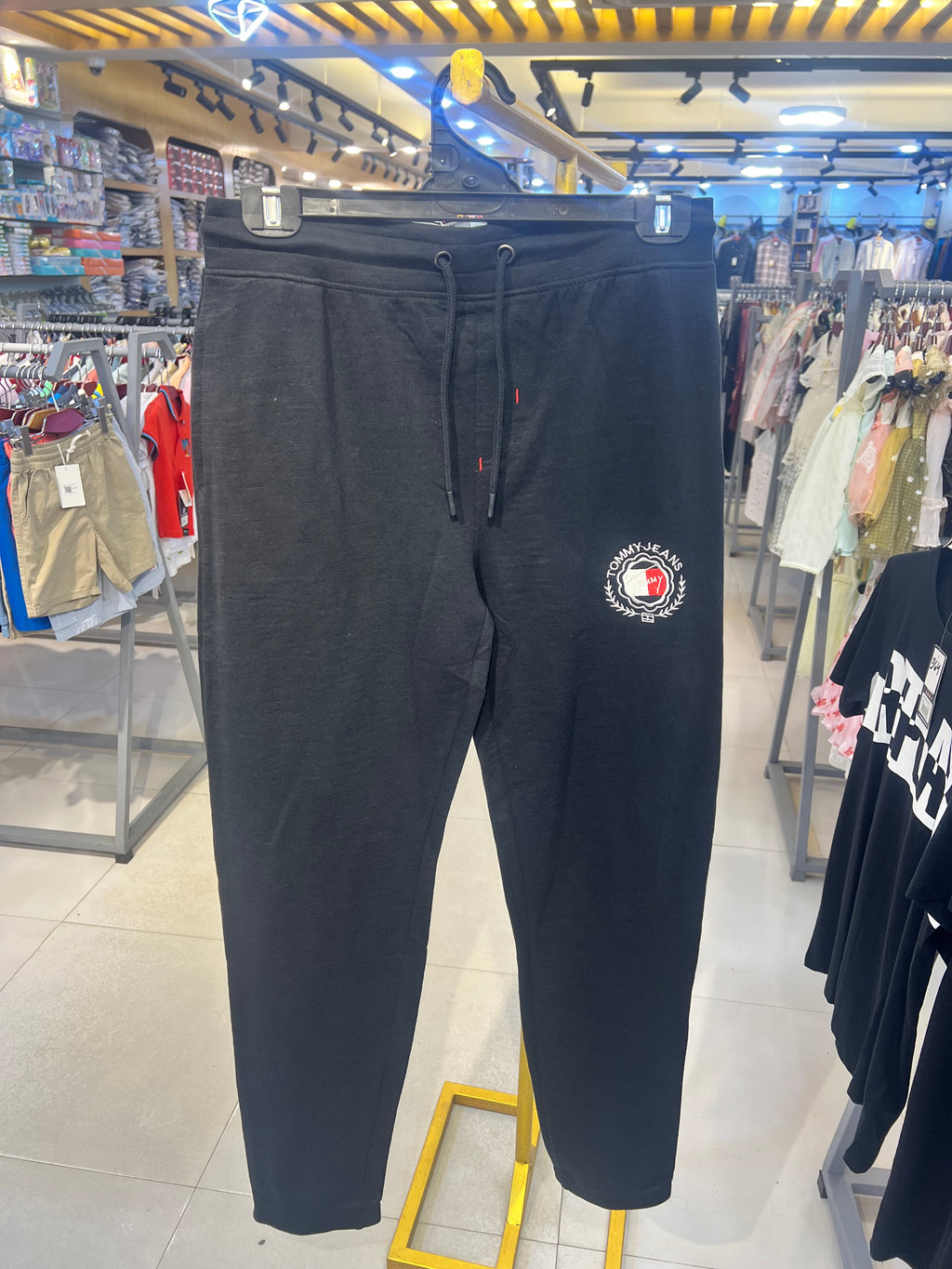 Premium Men's Jet Black Track Pants|TP29
