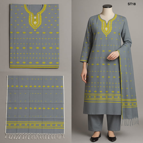 Half Silk Three Piece ST18