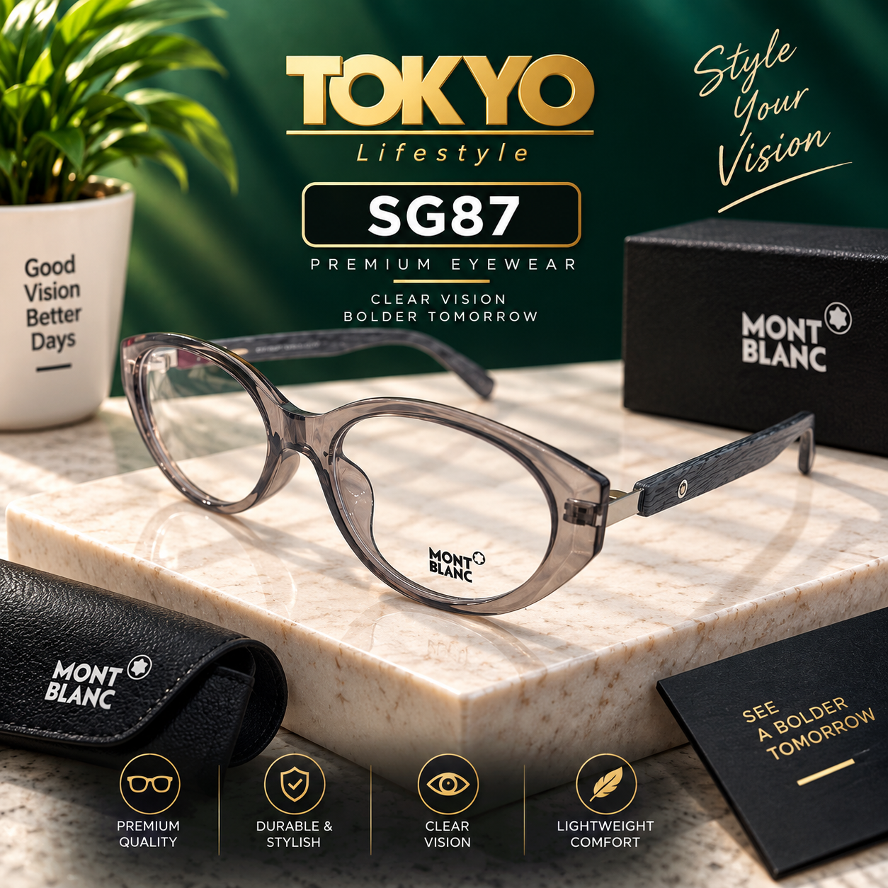 Premium Transparent Eyeglasses – SG87