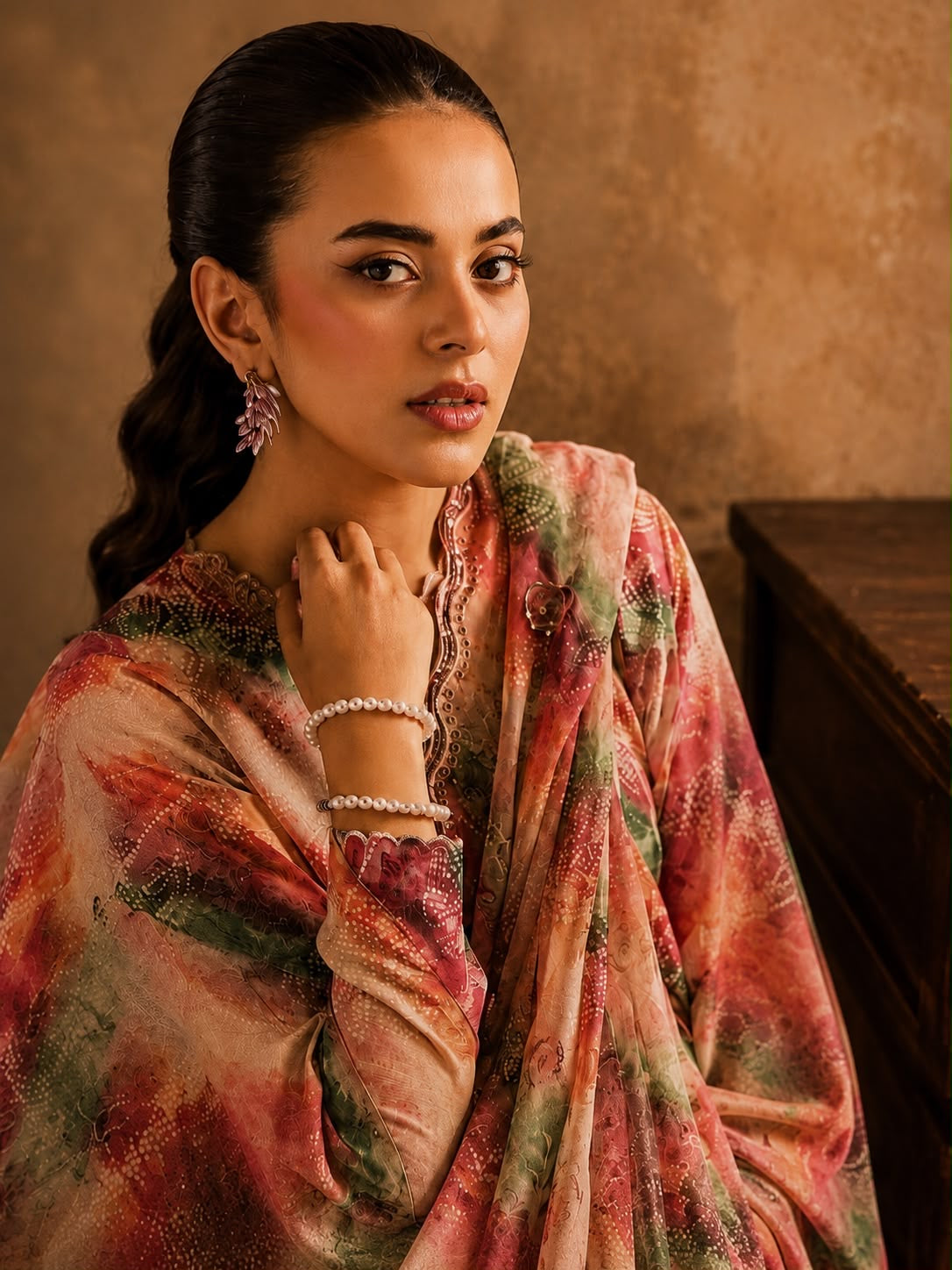 Luxury Digital Printed Lawn Unstitched Three Piece Set -C536
