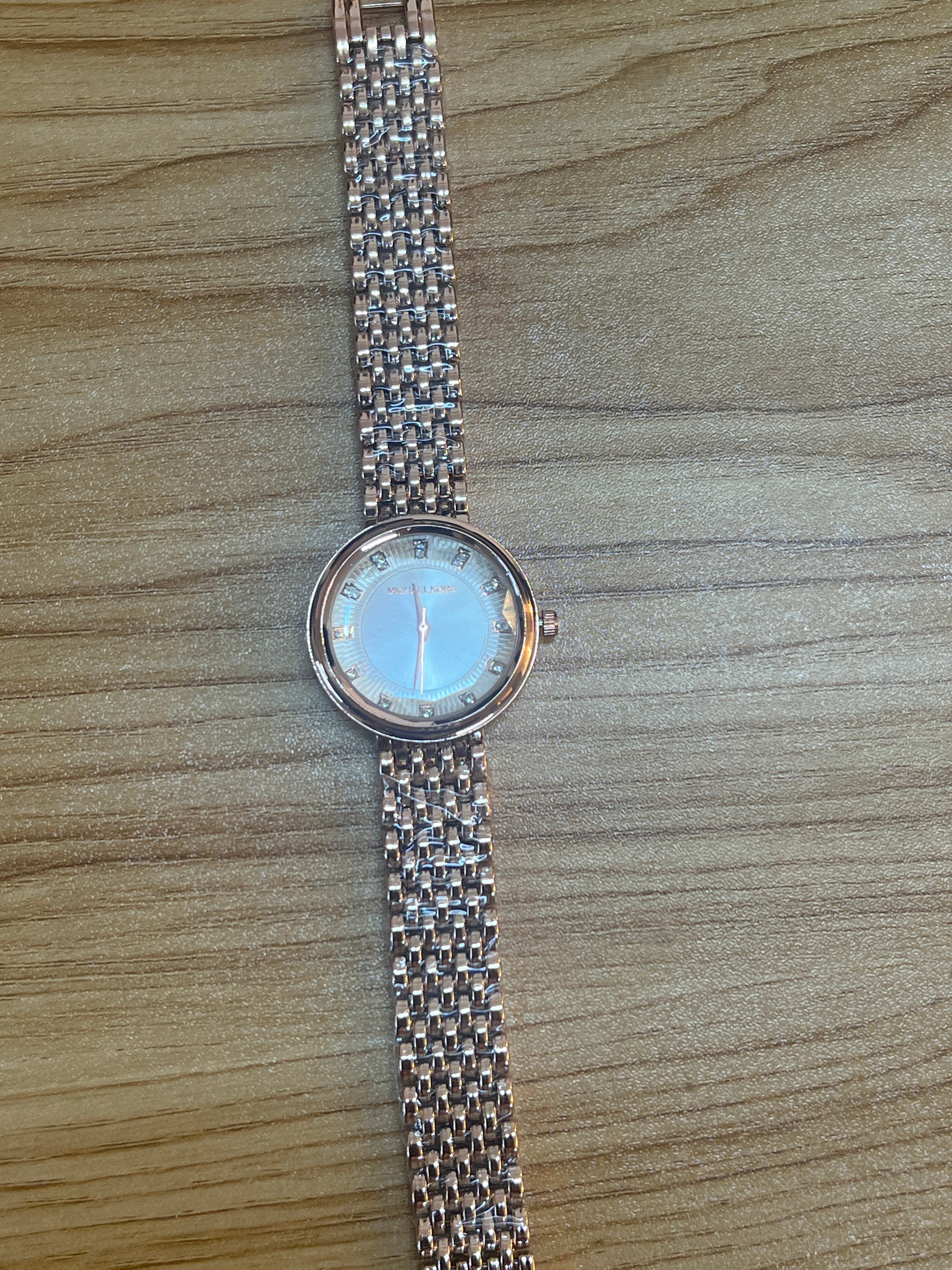 LW71 MK Crystal Bezel Strap Watch