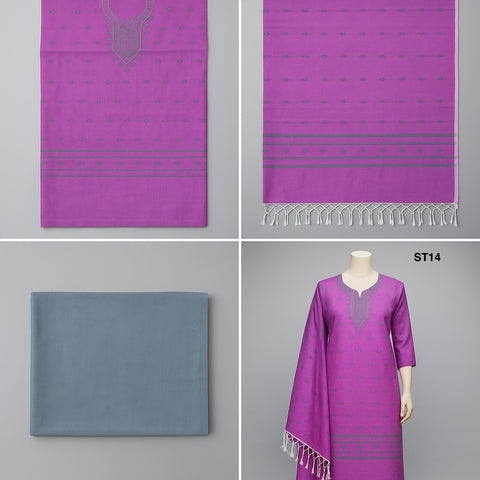 Half Silk Three Piece ST14