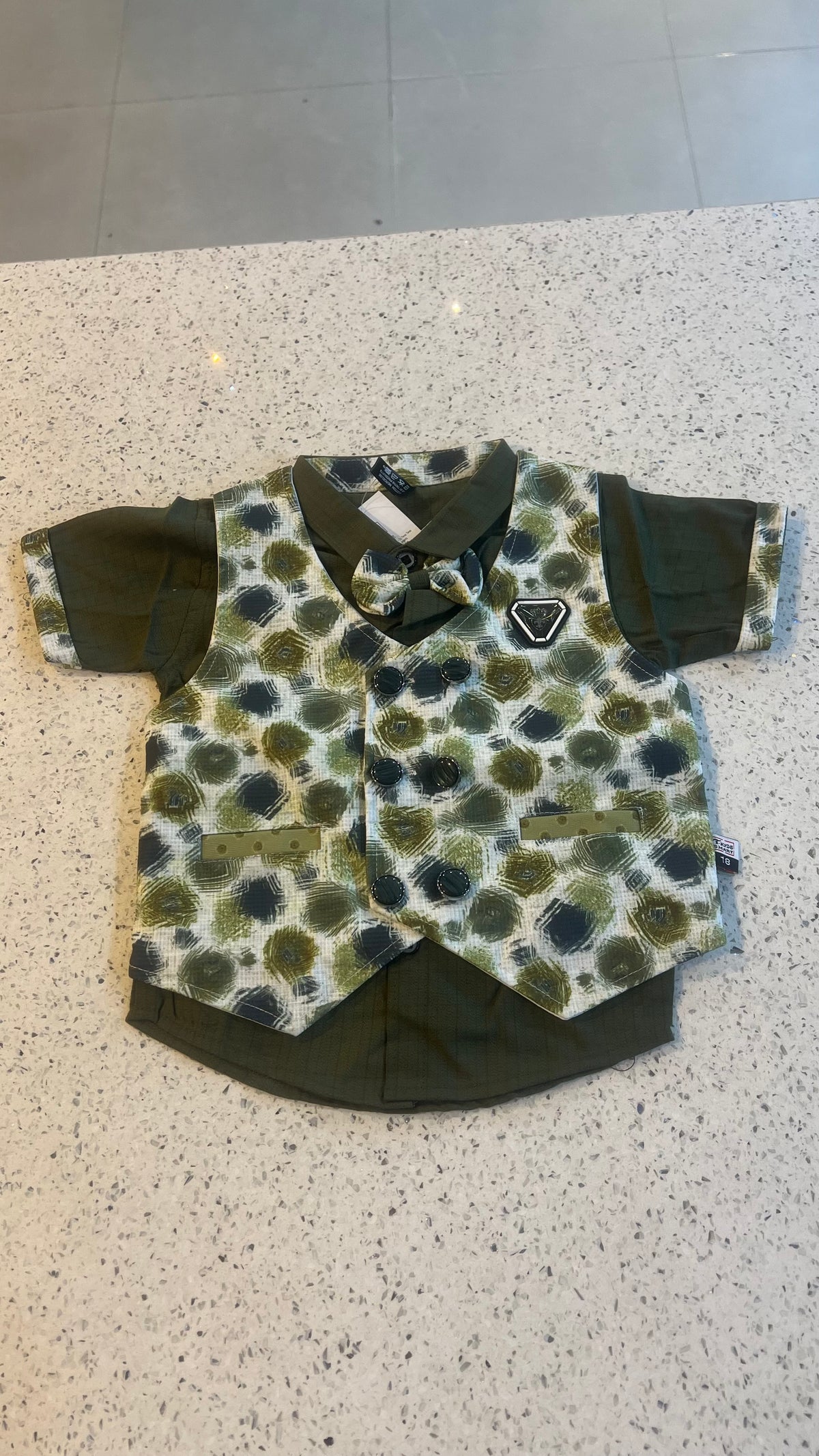 Premium Boys Waistcoat, Shirt & Shorts Set-BW01