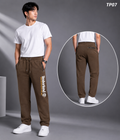 Men's Premium Timberland Logo Jogger Pant Coffee 992 (TP07)