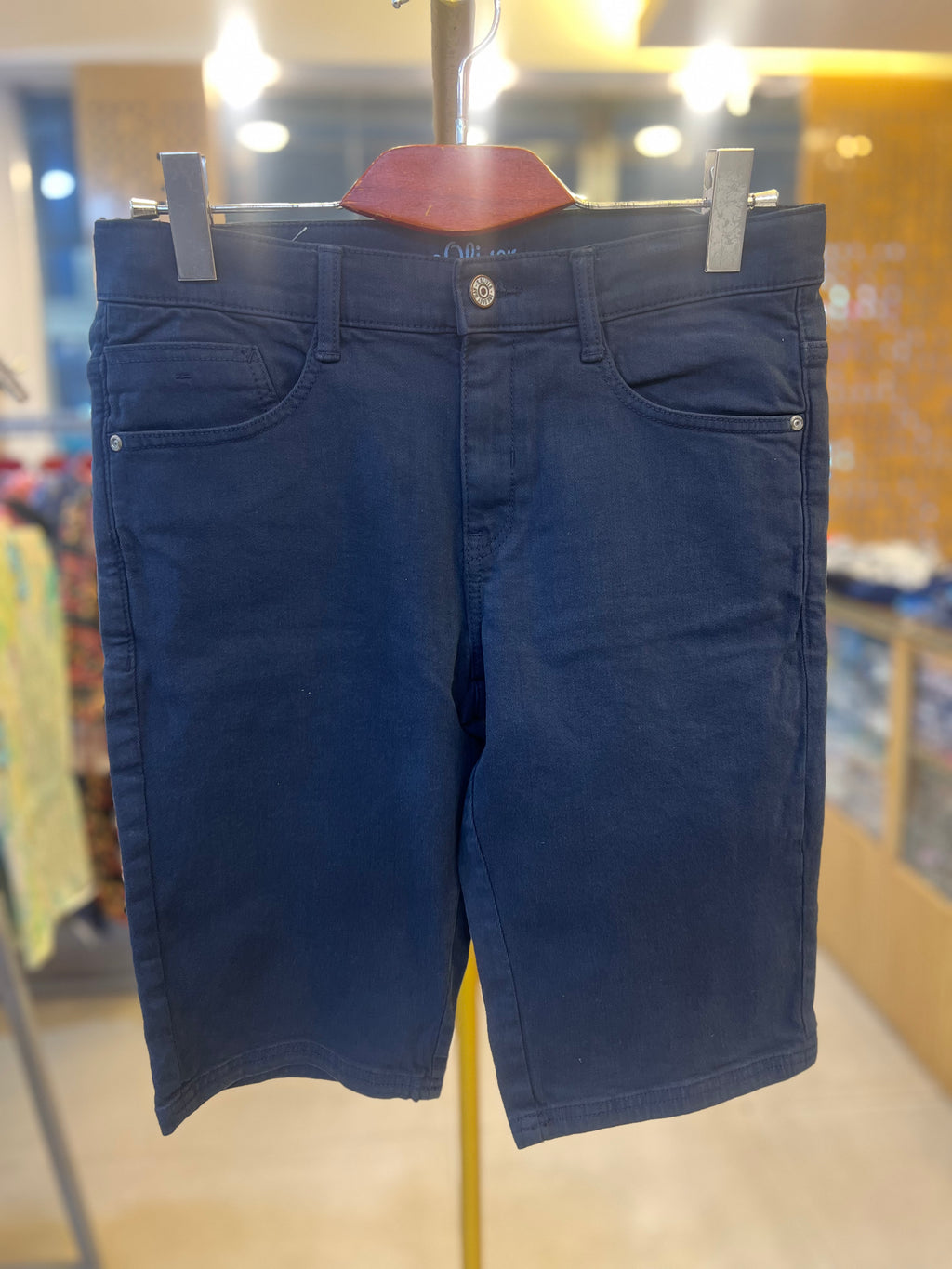 Premium Men’s Casual Shorts Navy Blue-C12